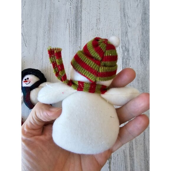 plush snowman tree country folk ornament set Xmas religious plush tree - Picture 3 of 11